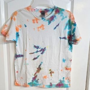 Hand Crafted Medium Youth Tie Dye Tee Shirt
